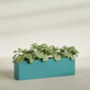 Miami Extra Large Narrow Rectangle Fiberglass Planter - 60 in x 12 in x 18 in - Satin Sea Foam - Satin Sea Foam,60 in x 12 in x 18 in