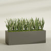 Granada Extra Large Long Rectangle Fiberglass Planter - 72 in x 24 in x 24 in - Matte Bronze - Matte Bronze,72 in x 24 in x 24 in