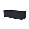 Large Rectangle Planter - 30 in x 7 in x 7 in - Brushed Matte Black - Brushed Matte Black,30 in x 7 in x 7 in