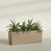 Panama Extra Large Long Rectangle Fiberglass Planter - 48 in x 12 in x 18 in - Metallic Gold - Metallic Gold,48 in x 12 in x 18 in