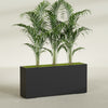 Potsdam Extra Large Long Rectangle Fiberglass Planter - 72 in x 16 in x 32 in - Matte Black - Matte Black,72 in x 16 in x 32 in