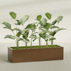 Torino Extra Large Wide Rectangle Fiberglass Planter - 72 in x 24 in x 18 in - Metallic Bronze - Metallic Bronze,72 in x 24 in x 18 in