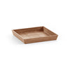 Small Square Saucer - 7 in x 7 in x 1 in - Terracotta - Terracotta,7 in x 7 in x 1 in