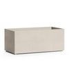Semplito Rectangular Planter – Sand Stone Finish – Fiberglass Indoor/Outdoor and Weather-Resistant Large Planter (39.5" L x 19.75" W x 15.75" H Exterior, 39" L x 19.3" W Interior) - Sand Stone,39.3 in x 19.7 in x 15.7 in