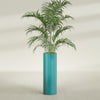 Corry Large Tall Cylinder Fiberglass Planter - 12 in x 12 in x 36 in - Satin Sea Foam - Satin Sea Foam,30 in x 30 in x 32 in