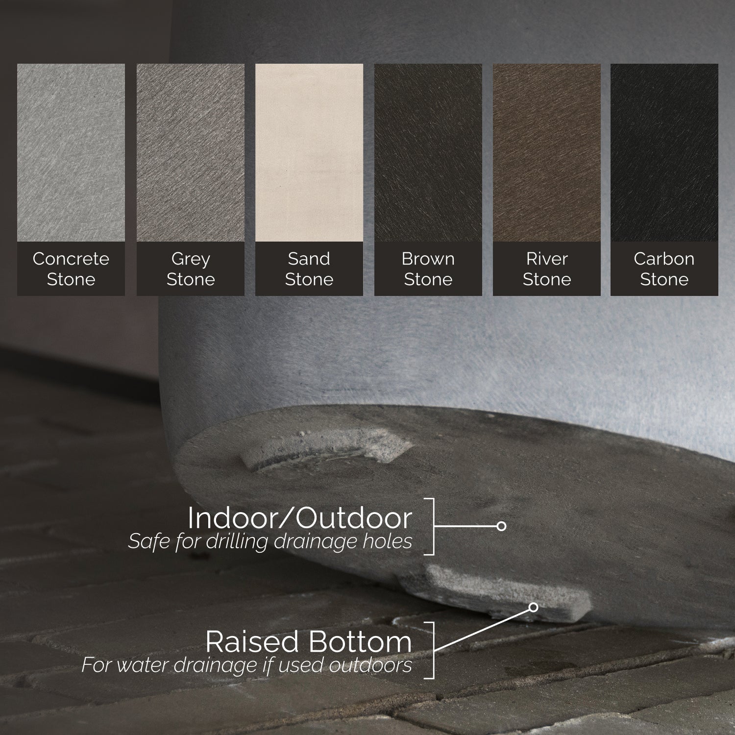 Semplito - 39.3in x 19.7in x 15.7 - Carbon Stone - Carbon Stone,39.3 in x 19.7 in x 15.7 in