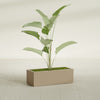 Cuba Large Long Rectangle Fiberglass Planter - 36 in x 14 in x 12 in - Metallic Gold - Metallic Gold,36 in x 14 in x 12 in
