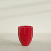 Alicante Medium Round Fiberglass Planter - 22 in x 22 in x 27 in - Gloss Red - Gloss Red,22 in x 22 in x 27 in
