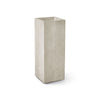 Reglo Rectangular Planter – Sand Stone Finish – Fiberglass Indoor/Outdoor and Weather-Resistant Planter (11.75" L x 11.75" W x 31.5" H Exterior, 11.5" L x 11.5" W Interior) - Sand Stone,11.8 in x 11.8 in x 31.5 in