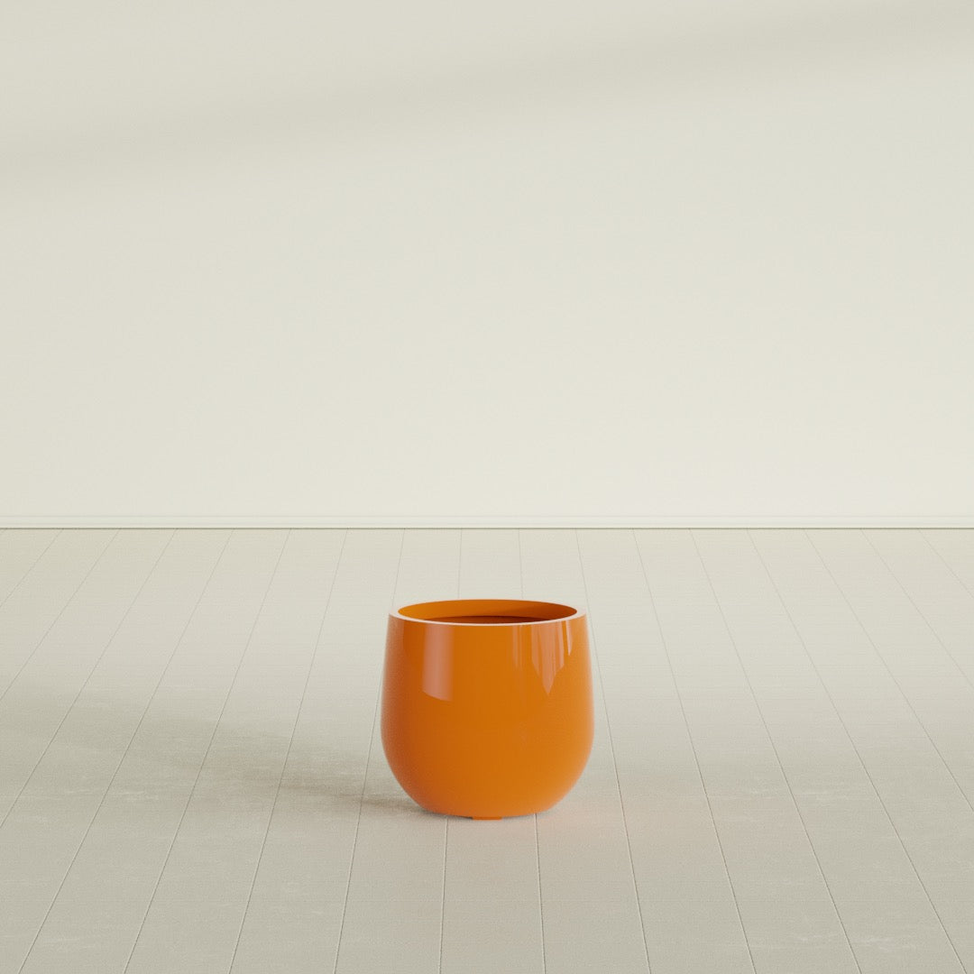 Westfield - 15in diam. x 14in - Gloss Tangerine - Gloss Tangerine,15 in diam. x 14 in H