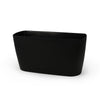 Stockton Medium Tapered Rectangle Plastic Planter - 29 in x 11.5 in x 15 in - Black - Black,29 in x 11.5 in x 15 in