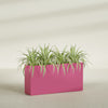 Hollywood Extra Large Narrow Rectangle Fiberglass Planter - 48 in x 12 in x 24 in - Gloss Pink Violet - Gloss Pink Violet,48 in x 12 in x 24 in