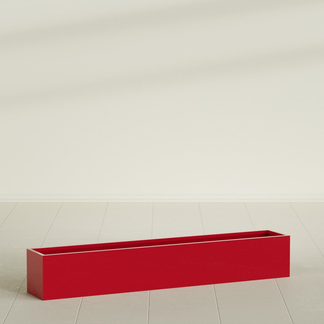 Monaco Rectangle - 44in x 7in x 7 - Gloss Red - Gloss Red,44 in x 7 in x 7 in