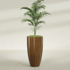 San Jose Large Tall Round Fluted Fiberglass Planter - 22 in x 22 in x 40 in - Metallic Bronze - Metallic Bronze,22 in x 22 in x 40 in