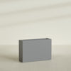 Milano Large Narrow Rectangle Fiberglass Planter - 36 in x 10 in x 24 in - Metallic Gunmetal - Metallic Gunmetal,36 in x 10 in x 24 in
