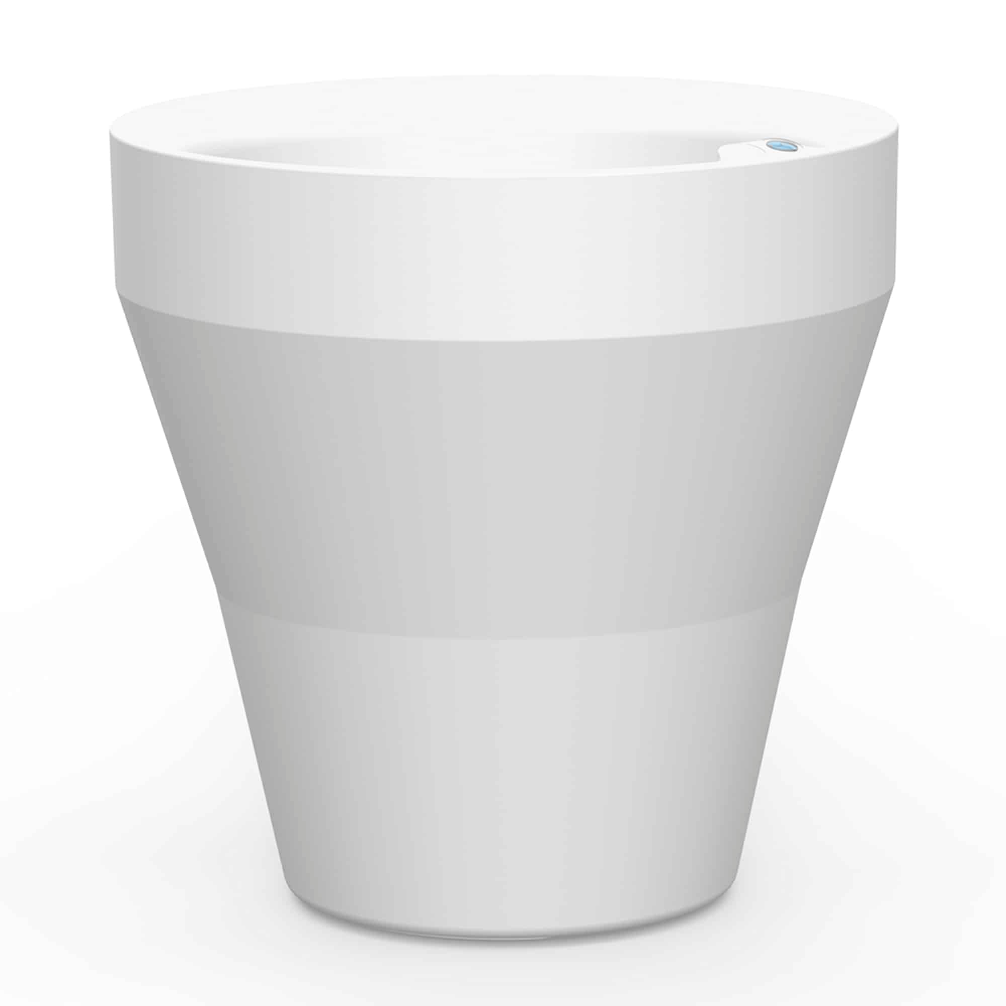 Rim with TruDrop™ Self-Watering - 18in diam. x 18in - Alpine White - Cloud White,18in diam. x 18in