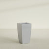 Toulan Large Tall Tapered Square Fiberglass Planter - 16 in x 16 in x 30 in - Metallic Silver - Metallic Silver,16 in x 16 in x 30 in