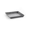 Small Square Saucer - 14 in x 14 in x 1.5 in - Grey - Grey,14 in x 14 in x 1.5 in