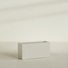 Miami Large Narrow Rectangle Fiberglass Planter - 36 in x 12 in x 18 in - Satin Beige - Satin Beige,36 in x 12 in x 18 in