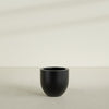 Alzira Medium Round Fiberglass Planter - 23 in x 23 in x 22 in - Matte Black - Matte Black,23 in x 23 in x 22 in