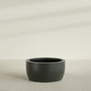 Casablanca Large Round Low Bowl Fiberglass Planter - 36 in x 36 in x 18 in - Matte Charcoal - Matte Charcoal,36 in x 36 in x 18 in
