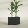 Potsdam Extra Large Long Rectangle Fiberglass Planter - 48 in x 16 in x 32 in - Matte Black - Matte Black,48 in x 16 in x 32 in
