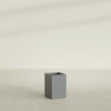 Tolga Medium Rectangle Fiberglass Planter - 16 in x 16 in x 24 in - Metallic Gunmetal - Metallic Gunmetal,16 in x 16 in x 24 in