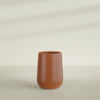 Tall Hayden Medium Round Fiberglass Planter - 15 in x 15 in x 23 in - Matte Terracotta - Matte Terracotta,15 in x 15 in x 23 in