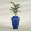 Bara Jar Large Round Fiberglass Planter - 24 in x 24 in x 37 in - Matte Cobalt Blue - Matte Cobalt Blue,24 in x 24 in x 37 in