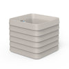 Slat Square with TruDrop™ Self-Watering - 22in x 22in x 19.6in - Parchment - Parchment,22in x 22in x 19.6in