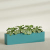 Miami Extra Large Narrow Rectangle Fiberglass Planter - 72 in x 12 in x 18 in - Satin Sea Foam - Satin Sea Foam,72 in x 12 in x 18 in