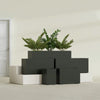 Tolga Large Rectangle Fiberglass Planter - 36 in x 16 in x 24 in - Matte Charcoal - Matte Charcoal,36 in x 16 in x 24 in