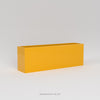 Tolga Medium Rectangle Fiberglass Planter - 16 in x 16 in x 24 in - Gloss Saffron - Gloss Saffron,16 in x 16 in x 24 in