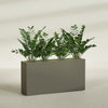 Milano Extra Large Narrow Rectangle Fiberglass Planter - 48 in x 10 in x 24 in - Matte Bronze - Matte Bronze,48 in x 10 in x 24 in