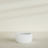 Casablanca Large Round Low Bowl Fiberglass Planter - 30 in x 30 in x 15 in - Matte White - Matte White,30 in x 30 in x 15 in