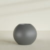 Globe Large Sphere Fiberglass Planter - 36 in x 36 in x 30 in - Metallic Gunmetal - Metallic Gunmetal,36 in x 36 in x 30 in