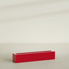 Salon Large Tall Rectangle Fiberglass Planter - 42 in x 8 in x 8 in - Gloss Red - Gloss Red,42 in x 8 in x 8 in