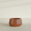 Short Hayden Small Round Fiberglass Planter - 16 in x 16 in x 8 in - Matte Terracotta - Matte Terracotta,16 in x 16 in x 8 in