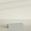 Salon Large Tall Rectangle Fiberglass Planter - 36 in x 8 in x 8 in - Metallic Silver - Metallic Silver,36 in x 8 in x 8 in