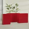 Amesbury Extra Large Narrow Rectangle Fiberglass Planter - 48 in x 10 in x 32 in - Gloss Red - Gloss Red,48 in x 10 in x 32 in