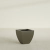 Lima Small Tapered Square Fiberglass Planter - 16 in x 16 in x 16 in - Matte Bronze - Matte Bronze,16 in x 16 in x 16 in