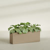 Miami Extra Large Narrow Rectangle Fiberglass Planter - 48 in x 12 in x 18 in - Metallic Gold - Metallic Gold,48 in x 12 in x 18 in
