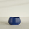 Short Hayden Small Round Fiberglass Planter - 16 in x 16 in x 8 in - Matte Cobalt Blue - Matte Cobalt Blue,16 in x 16 in x 8 in