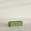 Cuba Large Long Rectangle Fiberglass Planter - 36 in x 14 in x 12 in - Satin Green - Satin Green,36 in x 14 in x 12 in