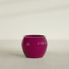 Fishbowl Medium Round Fiberglass Planter - 21.5 in x 21.5 in x 19 in - Gloss Eggplant - Gloss Eggplant,21.5 in x 21.5 in x 19 in