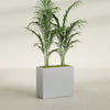 Potsdam Large Rectangle Fiberglass Planter - 36 in x 16 in x 32 in - Metallic Silver - Metallic Silver,36 in x 16 in x 32 in