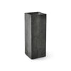 Reglo Rectangular Planter – Grey Stone Finish – Fiberglass Indoor/Outdoor and Weather-Resistant Planter (11.75" L x 11.75" W x 31.5" H Exterior, 11.5" L x 11.5" W Interior) - Grey Stone,11.8 in x 11.8 in x 31.5 in