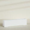Miami Extra Large Narrow Rectangle Fiberglass Planter - 72 in x 12 in x 18 in - Matte White - Matte White,72 in x 12 in x 18 in