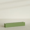 Salon Large Tall Rectangle Fiberglass Planter - 48 in x 8 in x 8 in - Satin Green - Satin Green,48 in x 8 in x 8 in