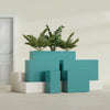 Potsdam Extra Large Long Rectangle Fiberglass Planter - 72 in x 16 in x 32 in - Satin Sea Foam - Satin Sea Foam,72 in x 16 in x 32 in